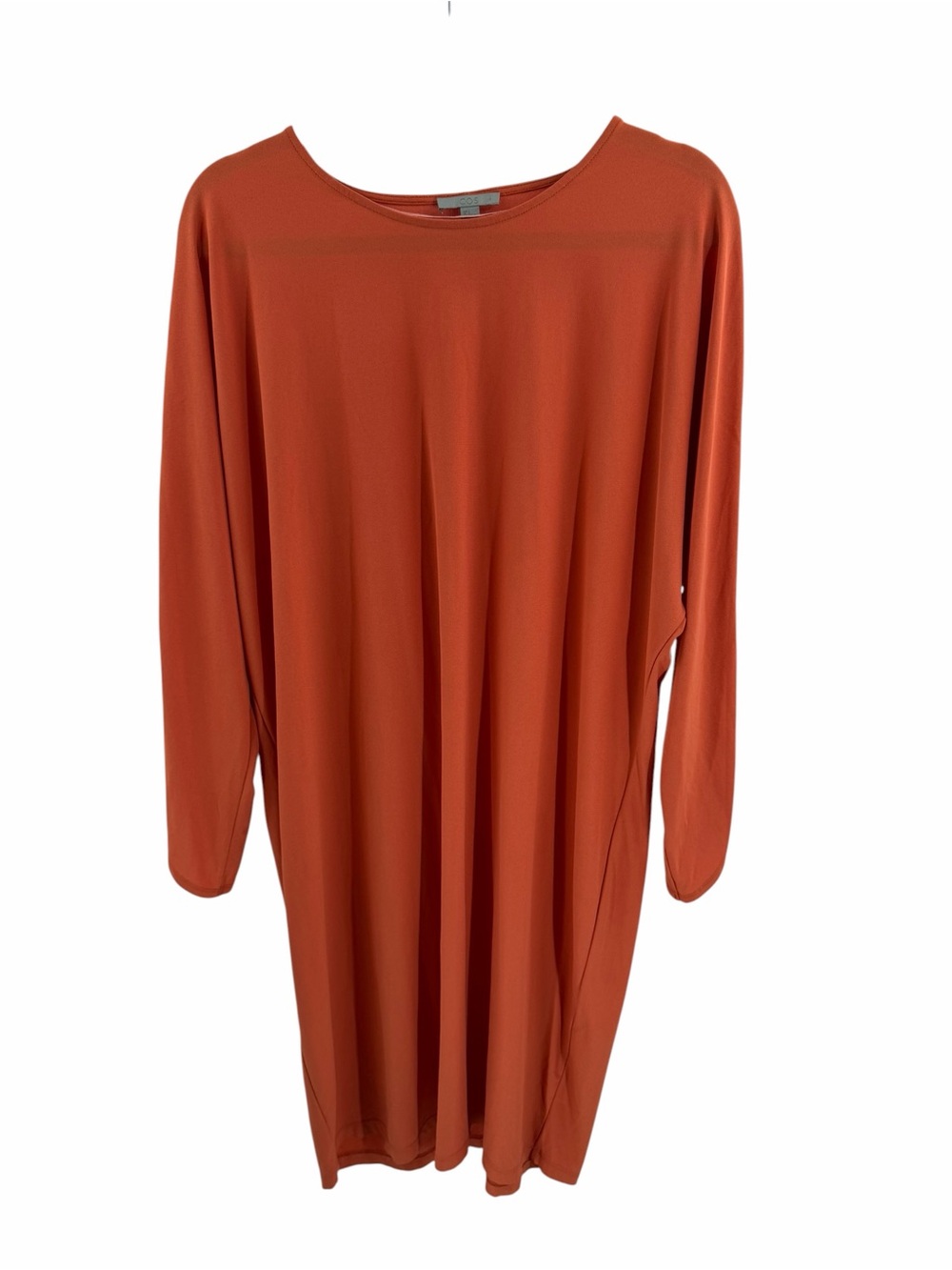 COS Orange Long Sleeve Shift Kaftan Dress Tulip Sleeve Size Large‎ Work Career